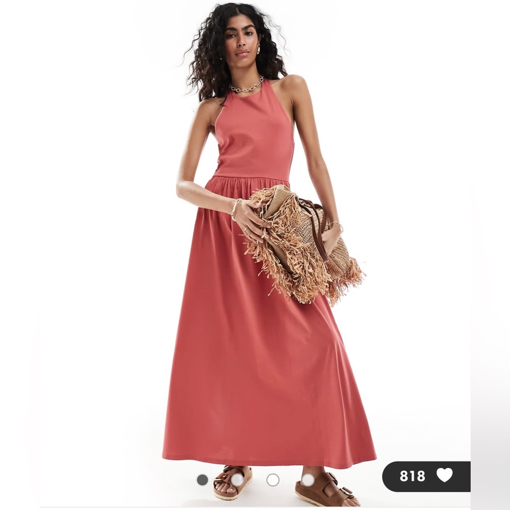 ASOS Halter maxi dress